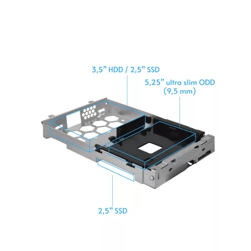Chieftec BE-10B-300 Small Form Factor (SFF) Fekete 300 W