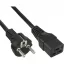 InLine 16658F tápkábel Fekete 2 M F típusú hálózati csatlakozó IEC C19
