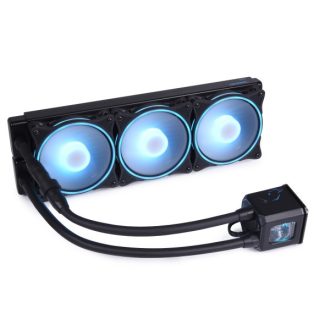   Alphacool 11999 számítógépes hűtőrendszer Processzor Hűtő 12 cm Fekete 1 db