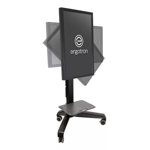 Ergotron Neo-Flex Mobile MediaCenter VHD Fekete Lapos panel Gurulós multimédia állvány