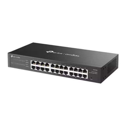 TP-Link Omada ES224G hálózati kapcsoló Vezérelt L2 Gigabit Ethernet (10/100/1000) Fekete