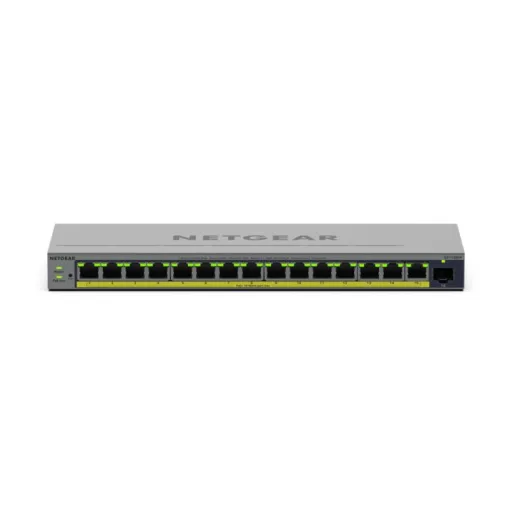 NETGEAR GS116EPP Vezérelt L2/L3 Gigabit Ethernet (10/100/1000) Ethernet-áramellátás (PoE) támogatása Szürke