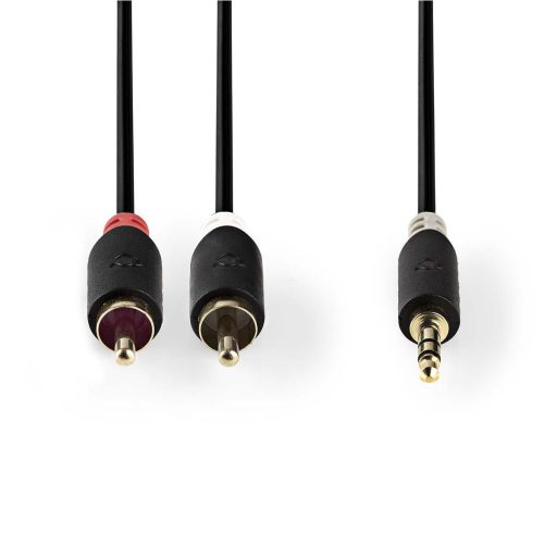 Nedis CABW22200AT30 audio kábel 3 M 3.5mm 2 x RCA Antracit