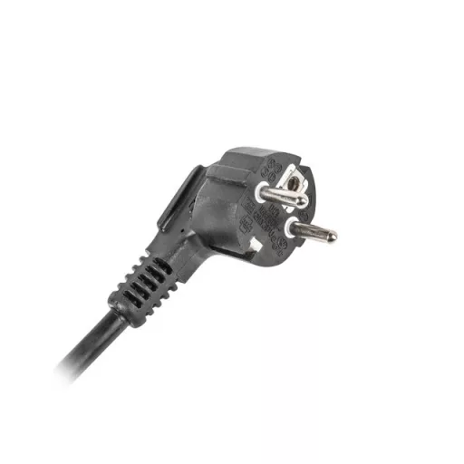 Lanberg PDU-04E04I-0200-BK áramelosztó egység (PDU) 4 AC kimenet(ek) 1U Fekete