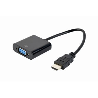   Gembird A-HDMI-VGA-04 video átalakító kábel 0,15 M VGA (D-Sub) HDMI A-típus (Standard) Fekete
