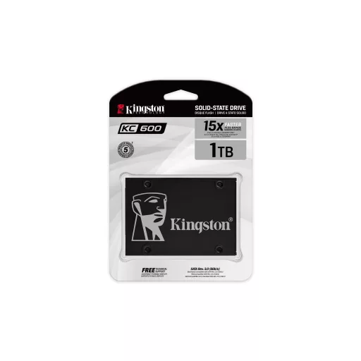 Kingston Technology KC600 1 TB 2.5" Serial ATA III 3D TLC