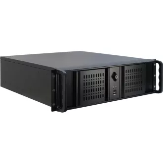 Inter-Tech 3U-3098-S Rack Fekete
