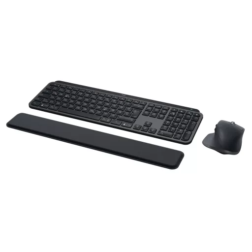 Logitech 920-010926 billentyűzet Egér mellékelve Irodai RF vezeték nélküli + Bluetooth QWERTZ Német Grafit