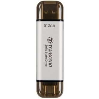   Transcend ESD310 512 GB A-típusú USB-től C-típusú USB-hez 3.2 Gen 2 (3.1 Gen 2) Ezüst