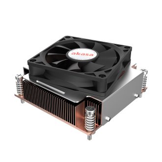   Akasa Intel LGA1700 Processzor Hybrid hűtő 7 cm Fekete, Réz, Szürke 1 db