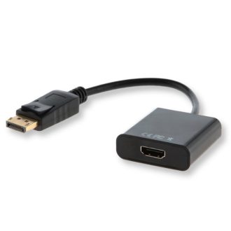   Savio CL-55 video átalakító kábel 0,2 M DisplayPort HDMI A-típus (Standard) Fekete