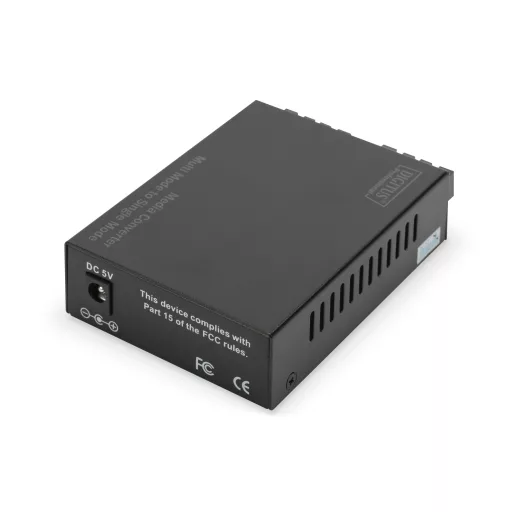 Digitus DN-82124 hálózati média konverter 1000 Mbit/s 1310 nm Single-mode, Multi-mode Fekete