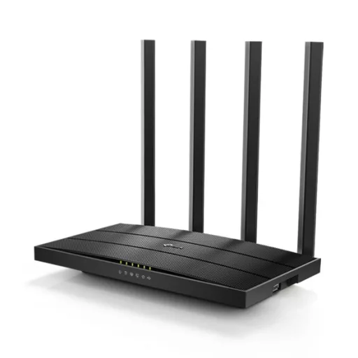 TP-Link Archer C6U vezetéknélküli router Gigabit Ethernet Kétsávos (2,4 GHz / 5 GHz) Fekete