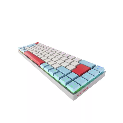 CHERRY MX-LP 2.1 Compact Wireless billentyűzet Játék RF vezeték nélküli + Bluetooth QWERTZ Német Fehér