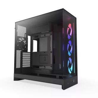 NZXT H9 Flow RGB Midi Tower Fekete