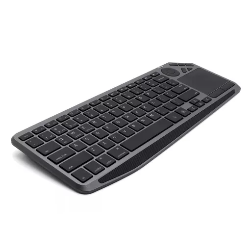 Techly ICTB9801TB billentyűzet Univerzális RF vezeték nélküli + Bluetooth QWERTY Amerikai angol Fekete