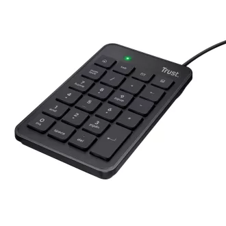 Trust 22221 numerikus billentyűzet Laptop/PC USB Fekete