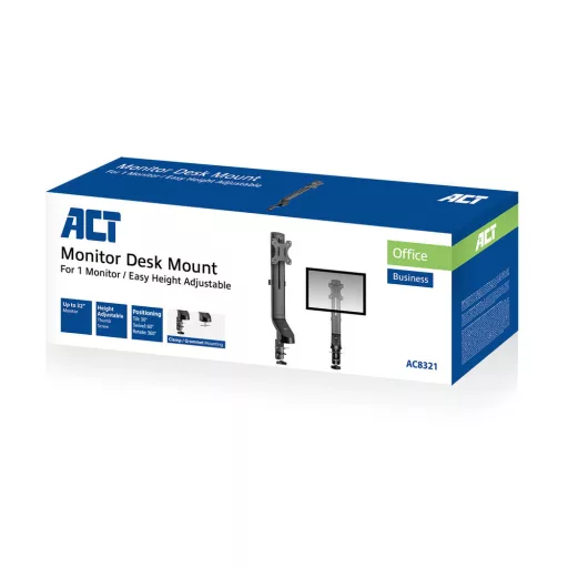 ACT AC8321 asztali TV konzol 86,4 cm (34") Fekete