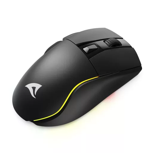 Sharkoon SGM50W egér Játék Jobbkezes RF Wireless + USB Type-A Optikai 6400 DPI