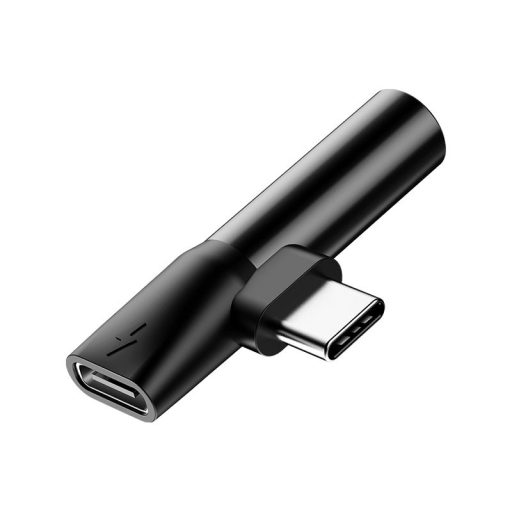 Baseus CATL41-01 csatlakozó átlakító Type-C Type-C / 3.5 mm Fekete