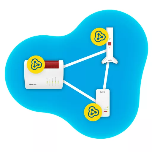 Repeater 3000 AX Hálózati jelismétlő 2400 Mbit/s Fehér