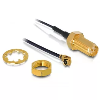 DeLOCK RP-SMA WL antenna I-PEX M / RP-SMA F Fekete