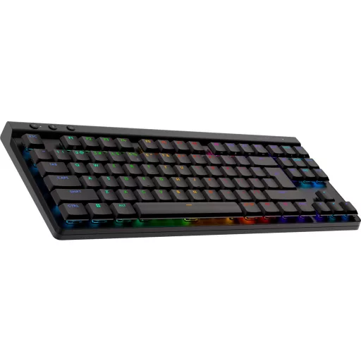 Logitech G G515 Lightspeed TKL billentyűzet Játék RF vezeték nélküli + Bluetooth QWERTY Nemzetközi amerikai Fekete