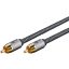 Goobay 65296 audio kábel 2 M RCA Ezüst, Fekete