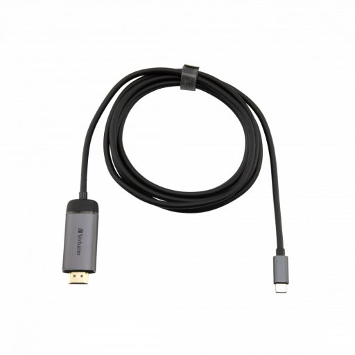 Verbatim 49144 video átalakító kábel 1,5 M USB C-típus HDMI Fekete, Ezüst