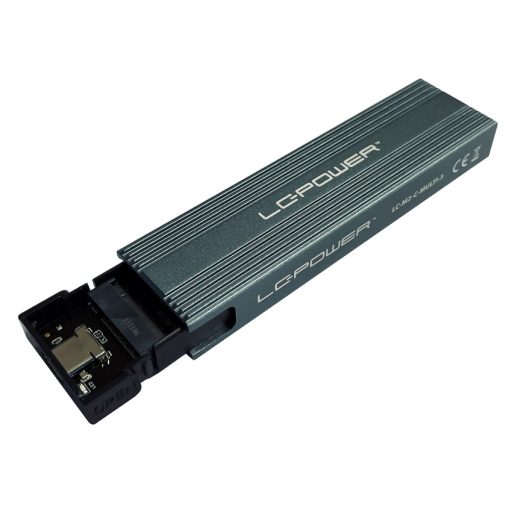 LC-Power LC-M2-C-MULTI-3 tárolóegység burkolat Külső SSD ház Antracit M.2