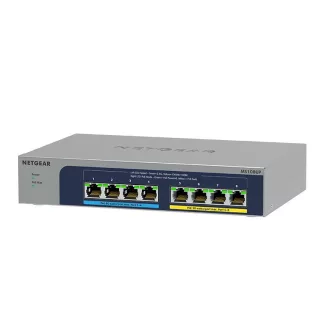   NETGEAR MS108UP Beállítást nem igénylő (unmanaged) 2.5G Ethernet (100/1000/2500) Ethernet-áramellátás (PoE) támogatása