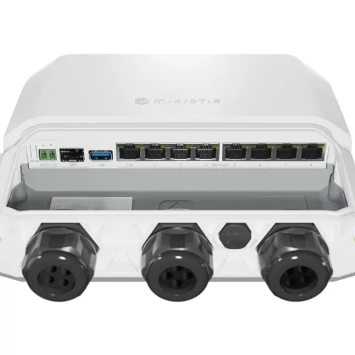 Mikrotik RB5009UPr+S+OUT vezetékes router 2.5 Gigabit Ethernet, Gigabit Ethernet Fehér