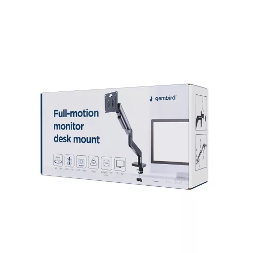 Gembird MA-DA1-04 asztali TV konzol 81,3 cm (32") Fekete