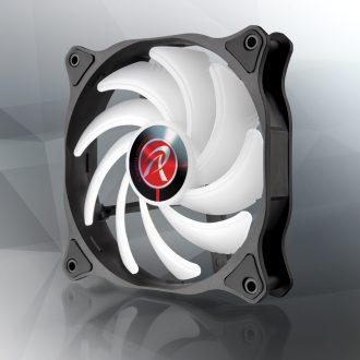  RAIJINTEK EOS 12 RBW ADD Alaplap, Processzor Ventilátor 12 cm Fekete, Fehér 2 db