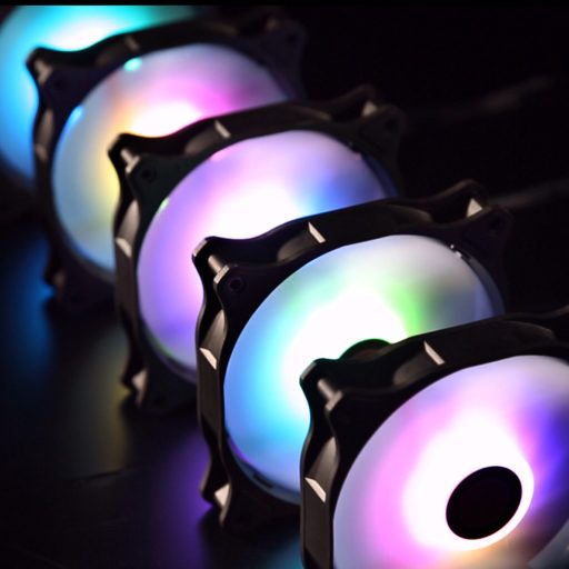 RAIJINTEK EOS 12 RBW ADD Alaplap, Processzor Ventilátor 12 cm Fekete, Fehér 2 db