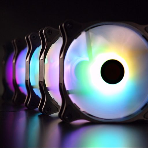 RAIJINTEK EOS 12 RBW ADD Alaplap, Processzor Ventilátor 12 cm Fekete, Fehér 2 db