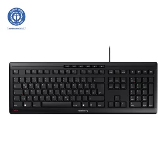   CHERRY STREAM billentyűzet Otthoni/irodai USB QWERTY Portugál Fekete, Szürke
