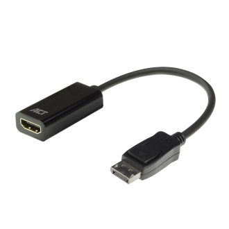   ACT AC7555 video átalakító kábel 0,15 M DisplayPort HDMI A-típus (Standard) Fekete