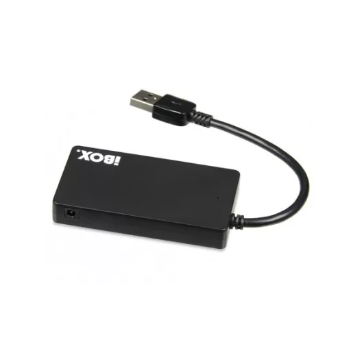 iBox IUH3F56 hálózati csatlakozó USB 3.2 Gen 1 (3.1 Gen 1) Type-A 5000 Mbit/s Fekete