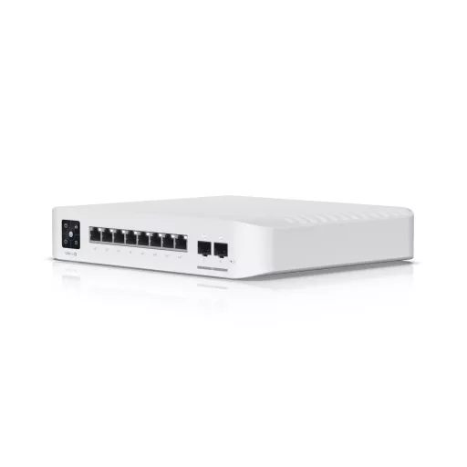 Ubiquiti UniFi USW-PRO-8-POE hálózati kapcsoló Vezérelt L2/L3 Gigabit Ethernet (10/100/1000) Ethernet-áramellátás (PoE) támogatása 1U Fehér