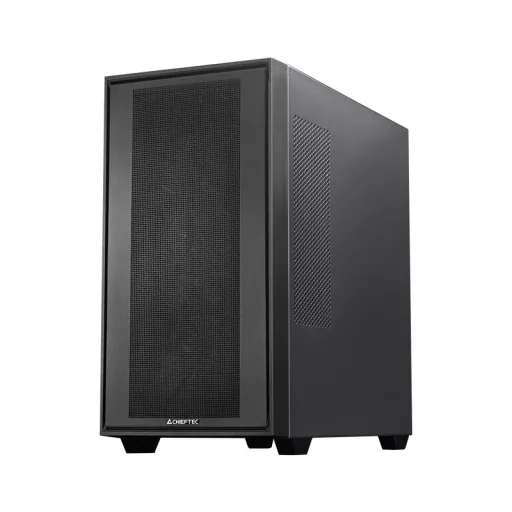 Chieftec Midi Tower GS-03B-BLK-OP, Schwarz Fekete
