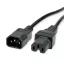 VALUE 19.99.1122 tápkábel Fekete 1,8 M C14 csatlakozó C15 csatlakozó