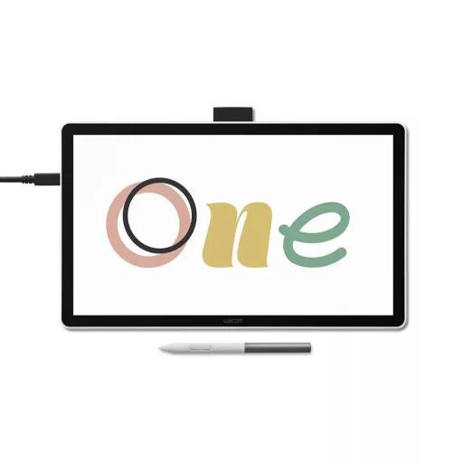 Wacom One 14 digitális rajztábla Fekete, Fehér 2540 lpi 309 x 174 mm USB