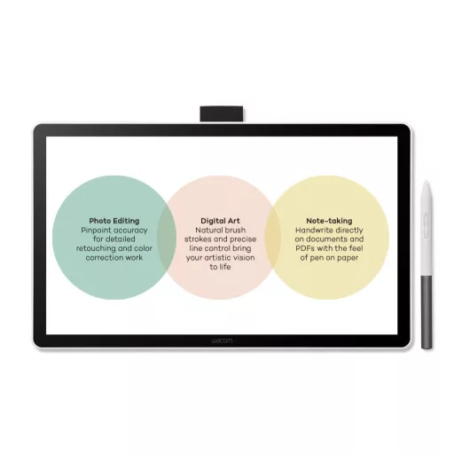 Wacom One 14 digitális rajztábla Fekete, Fehér 2540 lpi 309 x 174 mm USB