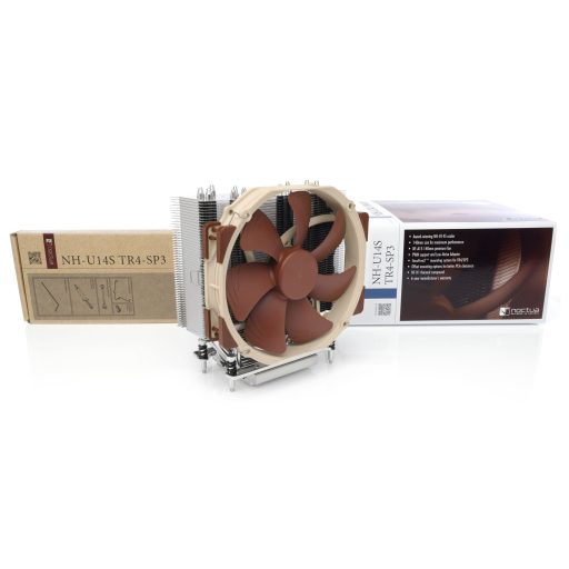 Noctua NH-U14S TR4-SP3 számítógépes hűtőrendszer Processzor Hűtő 14 cm Alumínium, Bézs