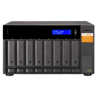   QNAP TL-D800S tárolóegység burkolat HDD/SSD ház Fekete, Szürke 2.5/3.5"