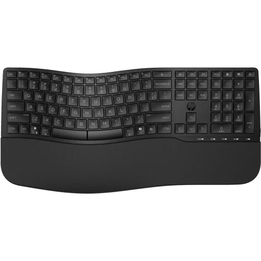 HP 685 Comfort Dual-Mode Keyboard billentyűzet Irodai RF vezeték nélküli + Bluetooth QWERTY Fekete