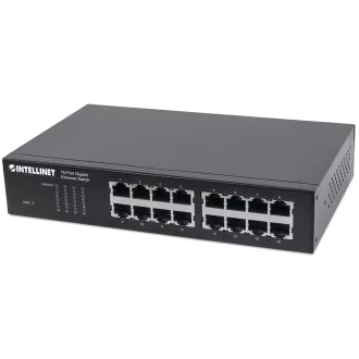   Intellinet 561068 hálózati kapcsoló Beállítást nem igénylő (unmanaged) L2 Gigabit Ethernet (10/100/1000) 1U Fekete