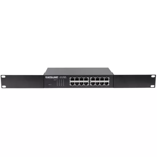 Intellinet 561068 hálózati kapcsoló Beállítást nem igénylő (unmanaged) L2 Gigabit Ethernet (10/100/1000) 1U Fekete
