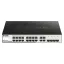 D-Link DGS-1210-20 Vezérelt L2 Gigabit Ethernet (10/100/1000) 1U Fekete